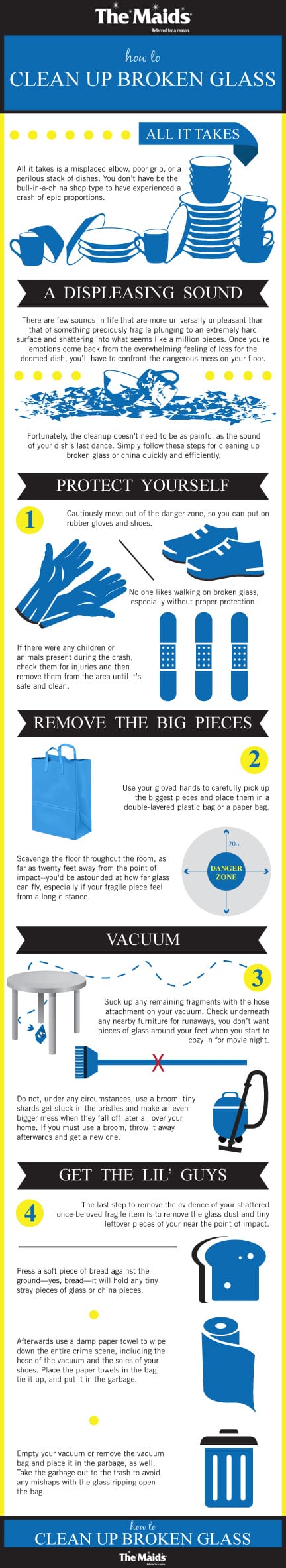 How to clean Broken Glass