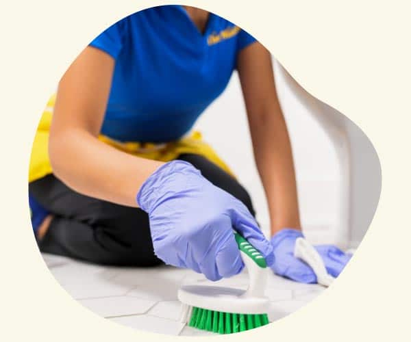 Maids cleaning a client's house