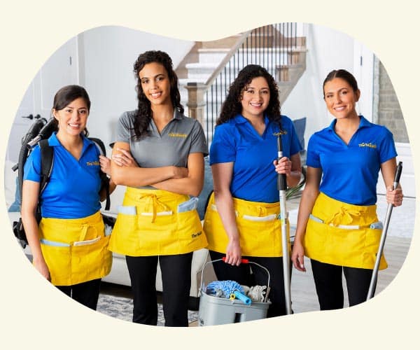 Maids cleaning a client's house