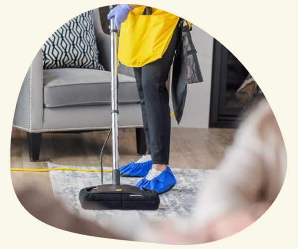 Maids cleaning a client's house