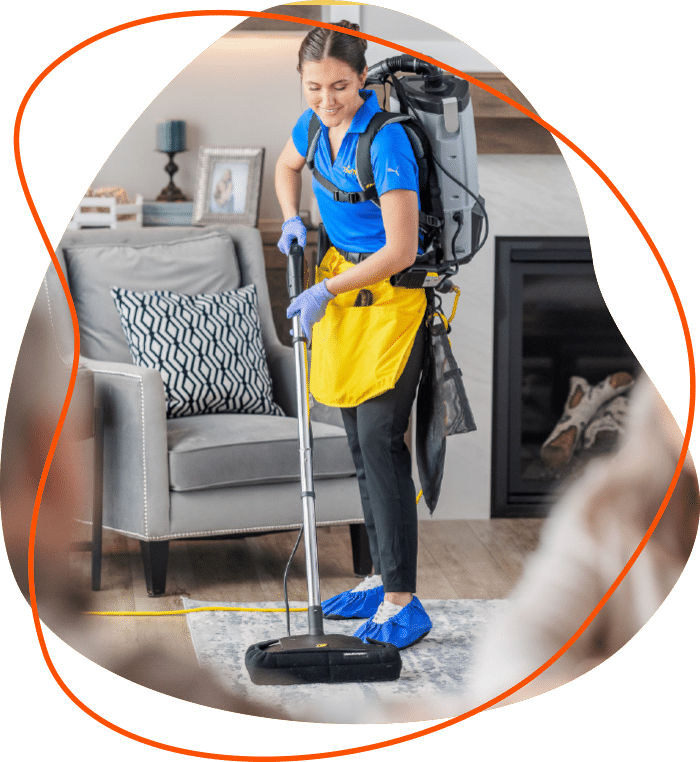 Maids cleaning a client's house