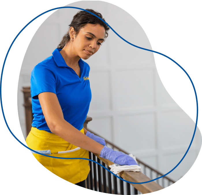 Maids cleaning a client's house