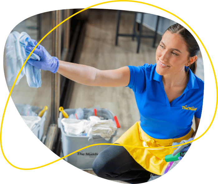Maids cleaning a client's house