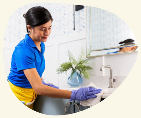 Maids cleaning a client's house