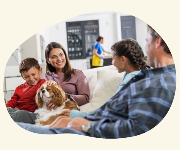 Maids cleaning a client's house