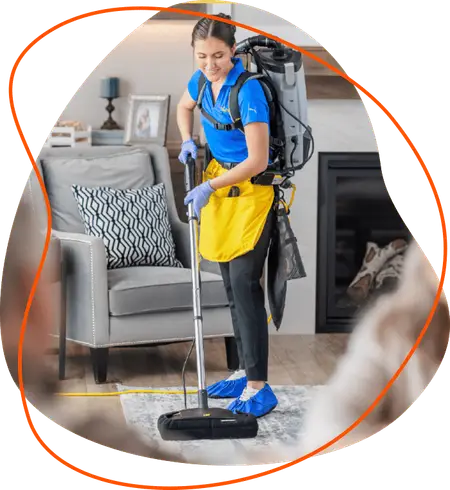 Maids cleaning a client's house