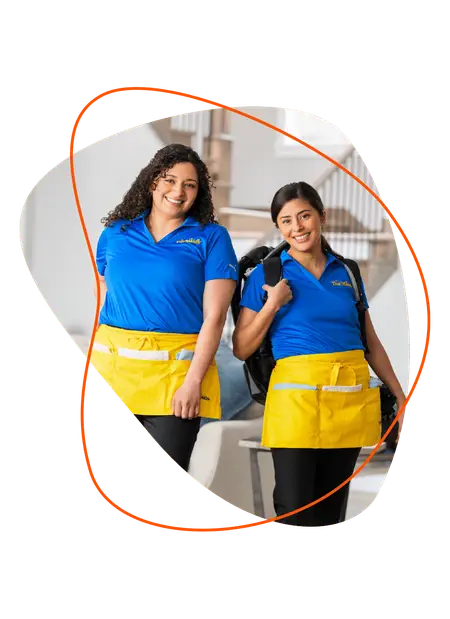 Maids cleaning a client's house